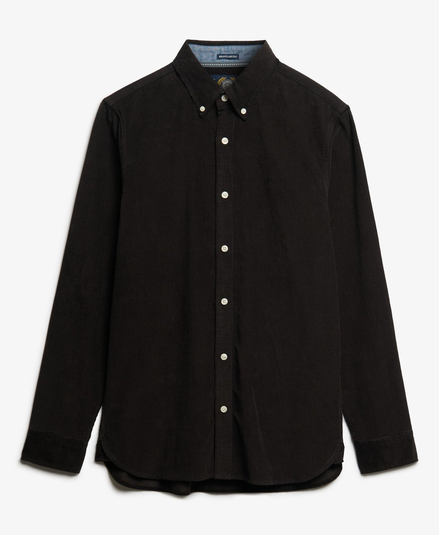 Classic Needle Cord Shirt | Meteorite Black