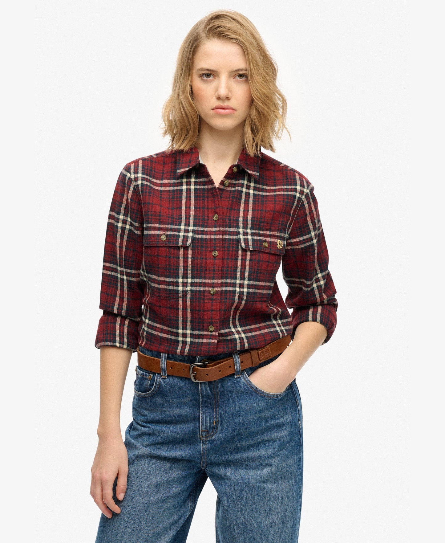 Lumberjack Check Flannel Shirt | Frontier Check Red