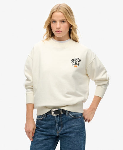 Workwear Graphic Loose Crew | Off White
