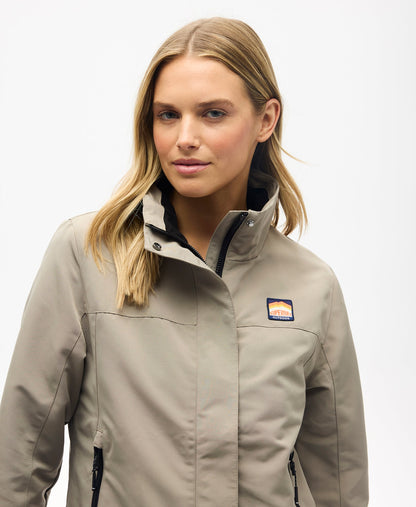 Non Hooded Shell Jacket | Winter Twig Beige