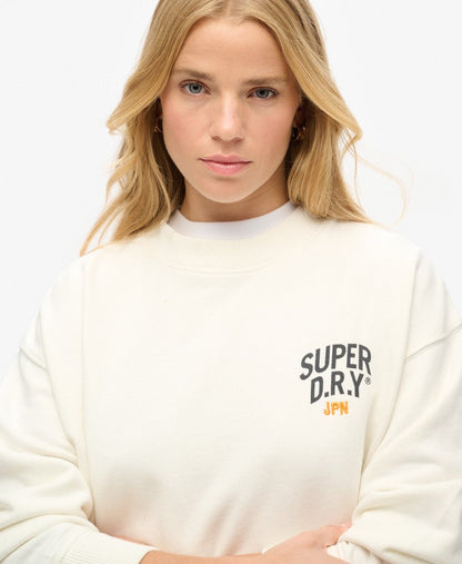 Workwear Graphic Loose Crew | Off White