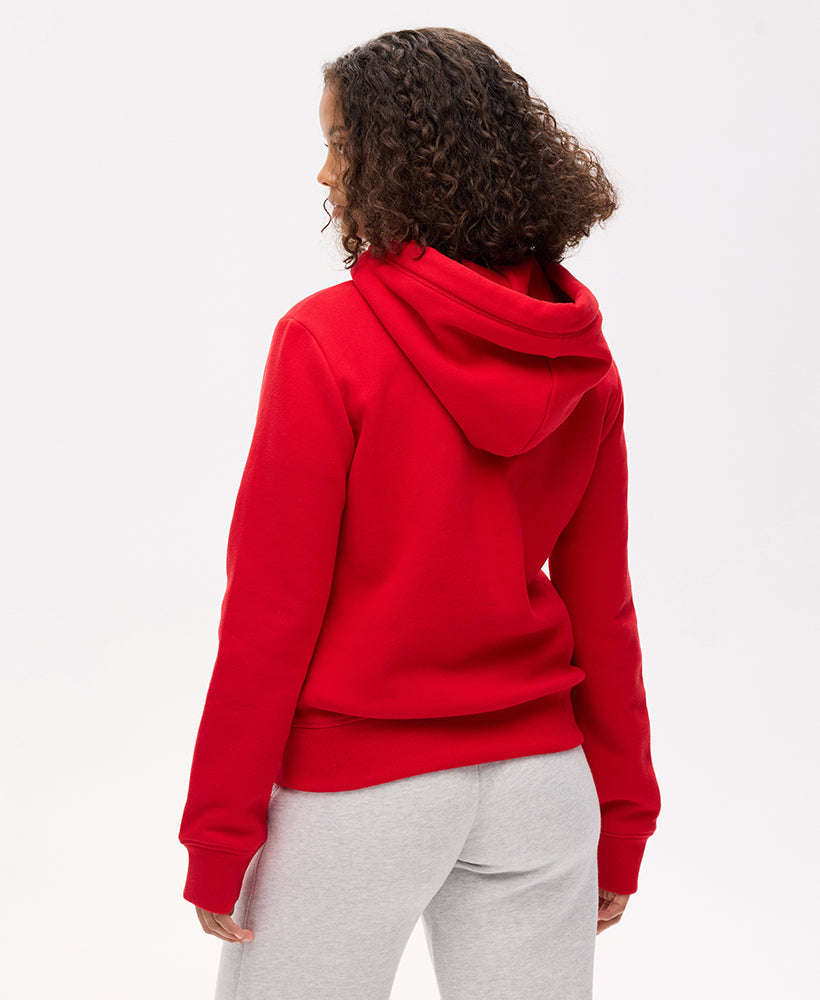 Essential Logo Hoodie | Rouge Red
