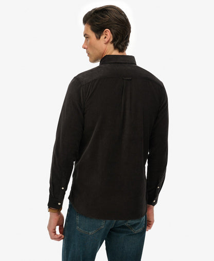 Classic Needle Cord Shirt | Meteorite Black