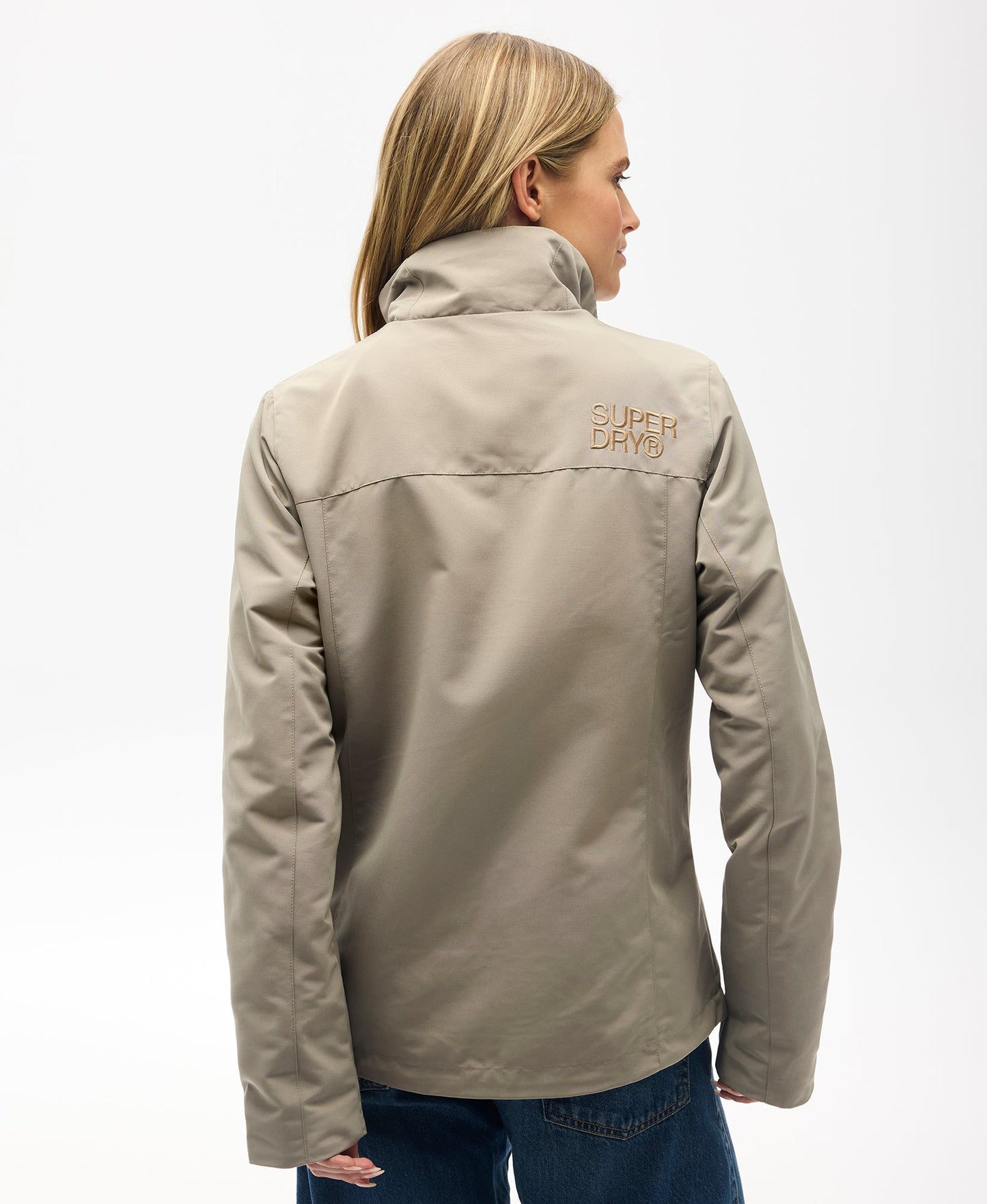 Non Hooded Shell Jacket | Winter Twig Beige
