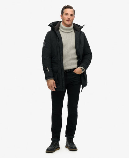 City Padded Parka Jacket | Black