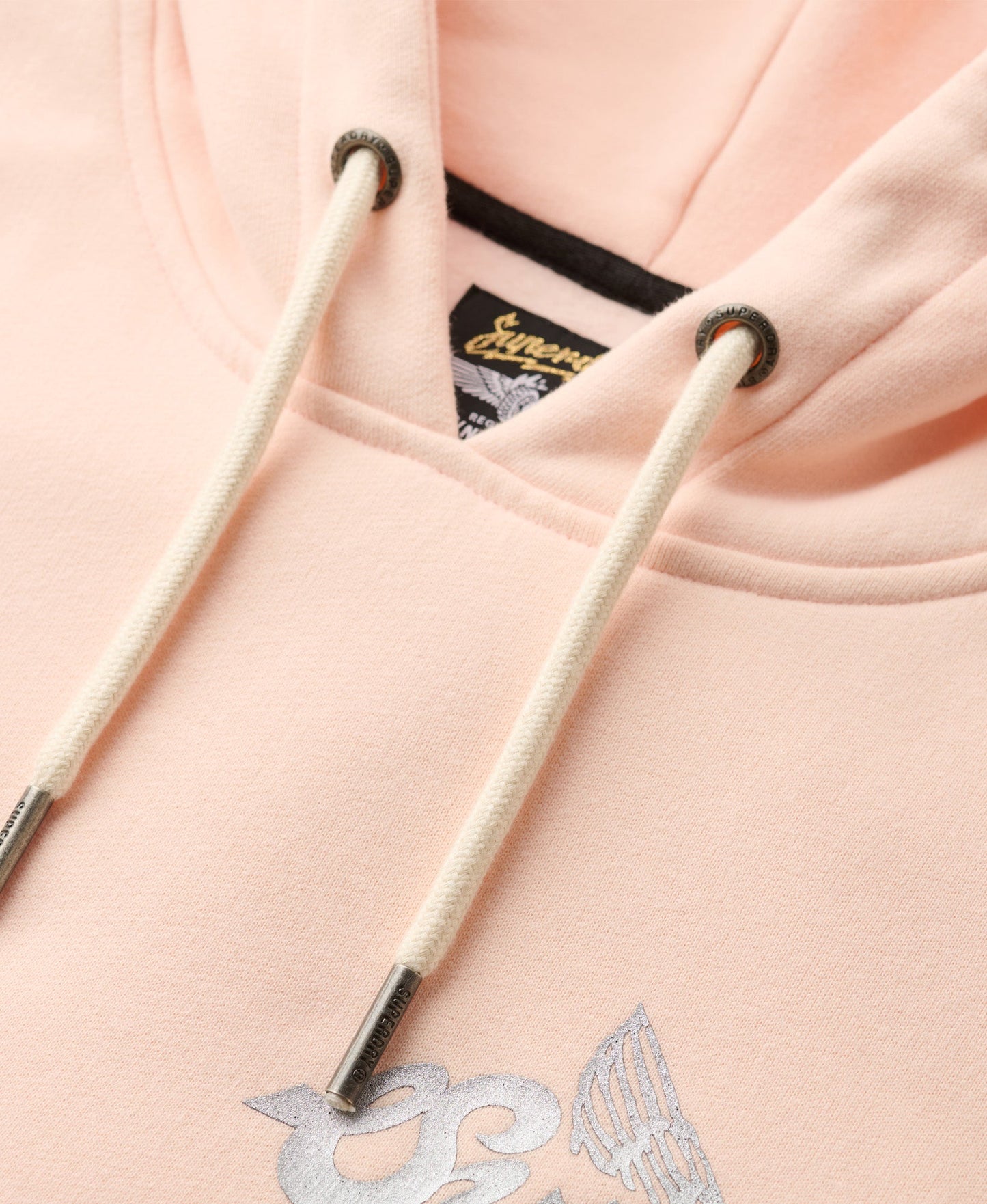 Athletic Metallic Hoodie | Pink Clay