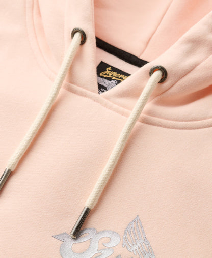 Athletic Metallic Hoodie | Pink Clay