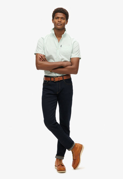 Vintage Oxford Short Sleeve Shirt | Light Green