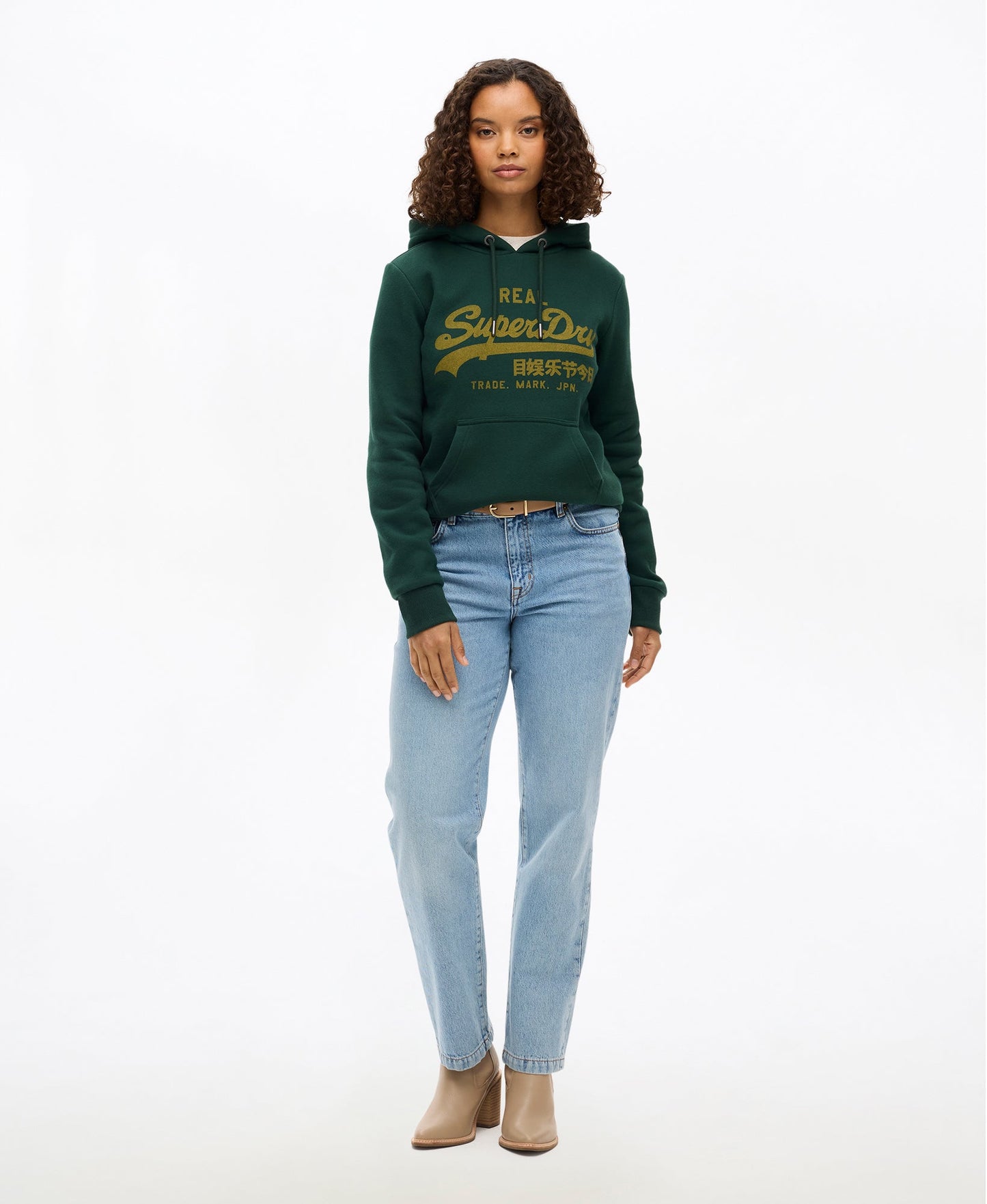 Vintage Logo Relaxed Hoodie | Enamel Green