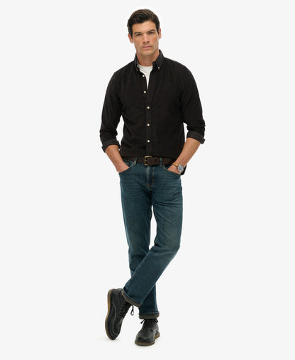 Classic Needle Cord Shirt | Meteorite Black