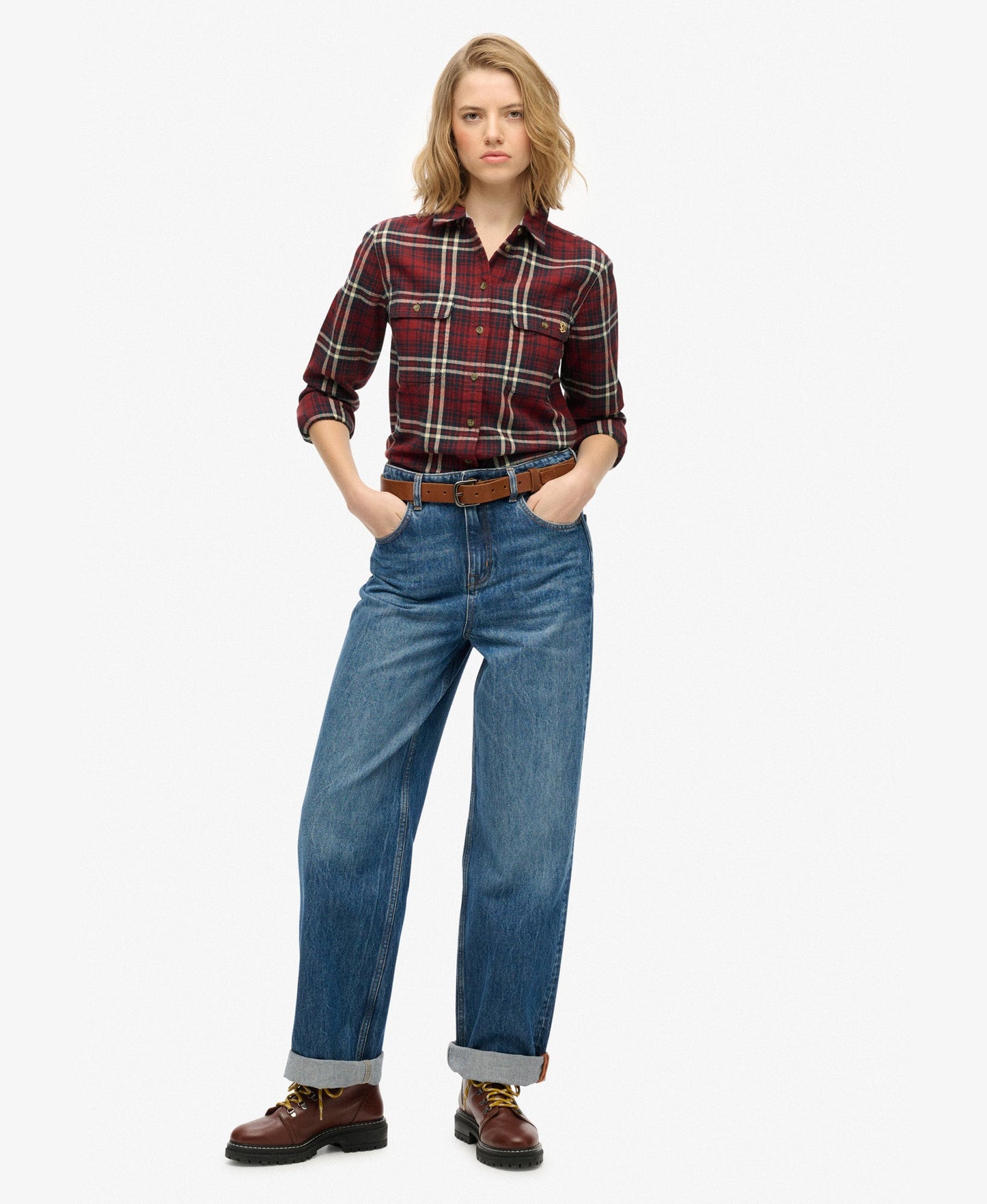Lumberjack Check Flannel Shirt | Frontier Check Red