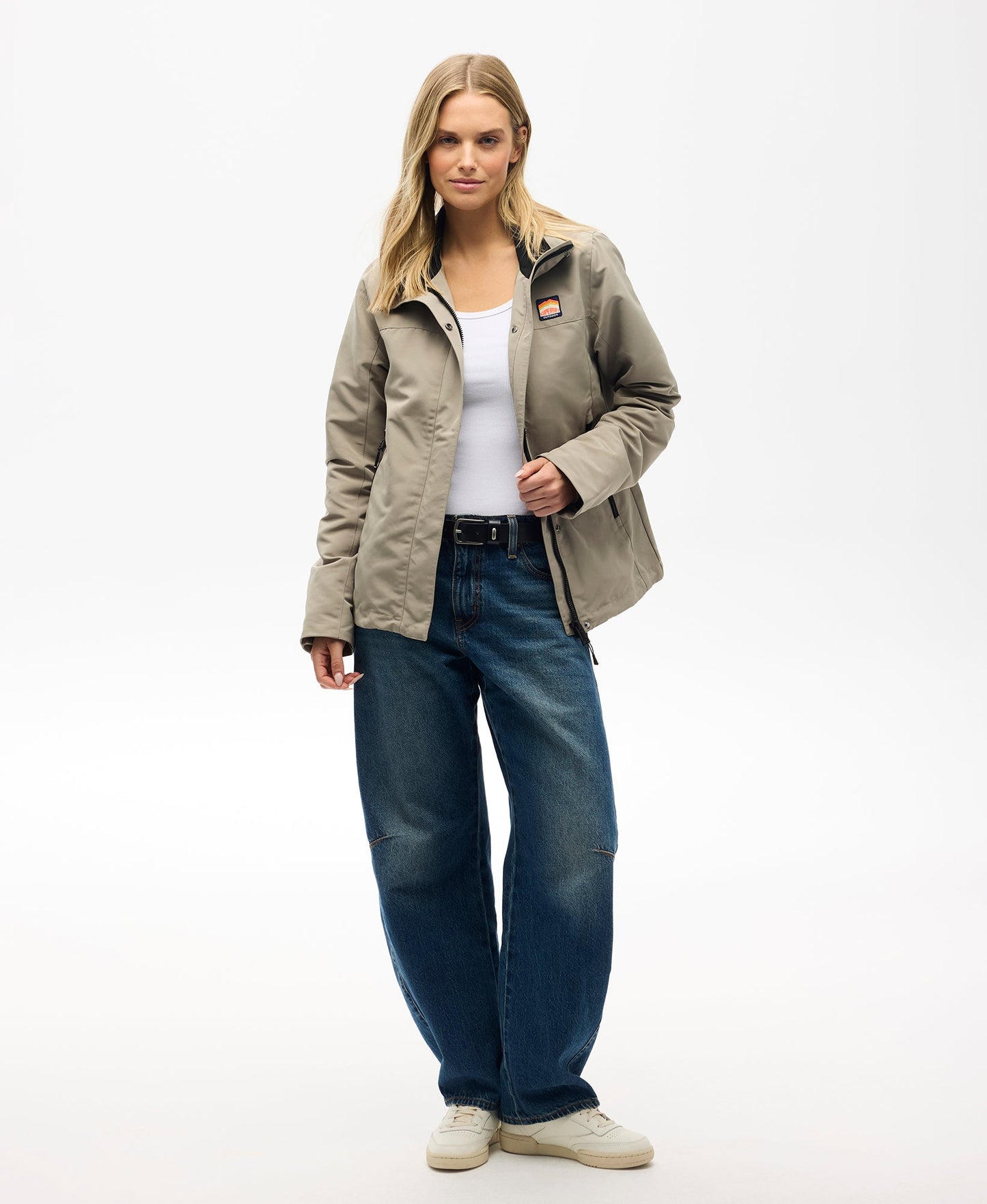 Non Hooded Shell Jacket | Winter Twig Beige