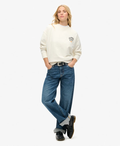 Workwear Graphic Loose Crew | Off White