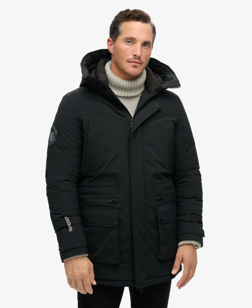 City Padded Parka Jacket | Black