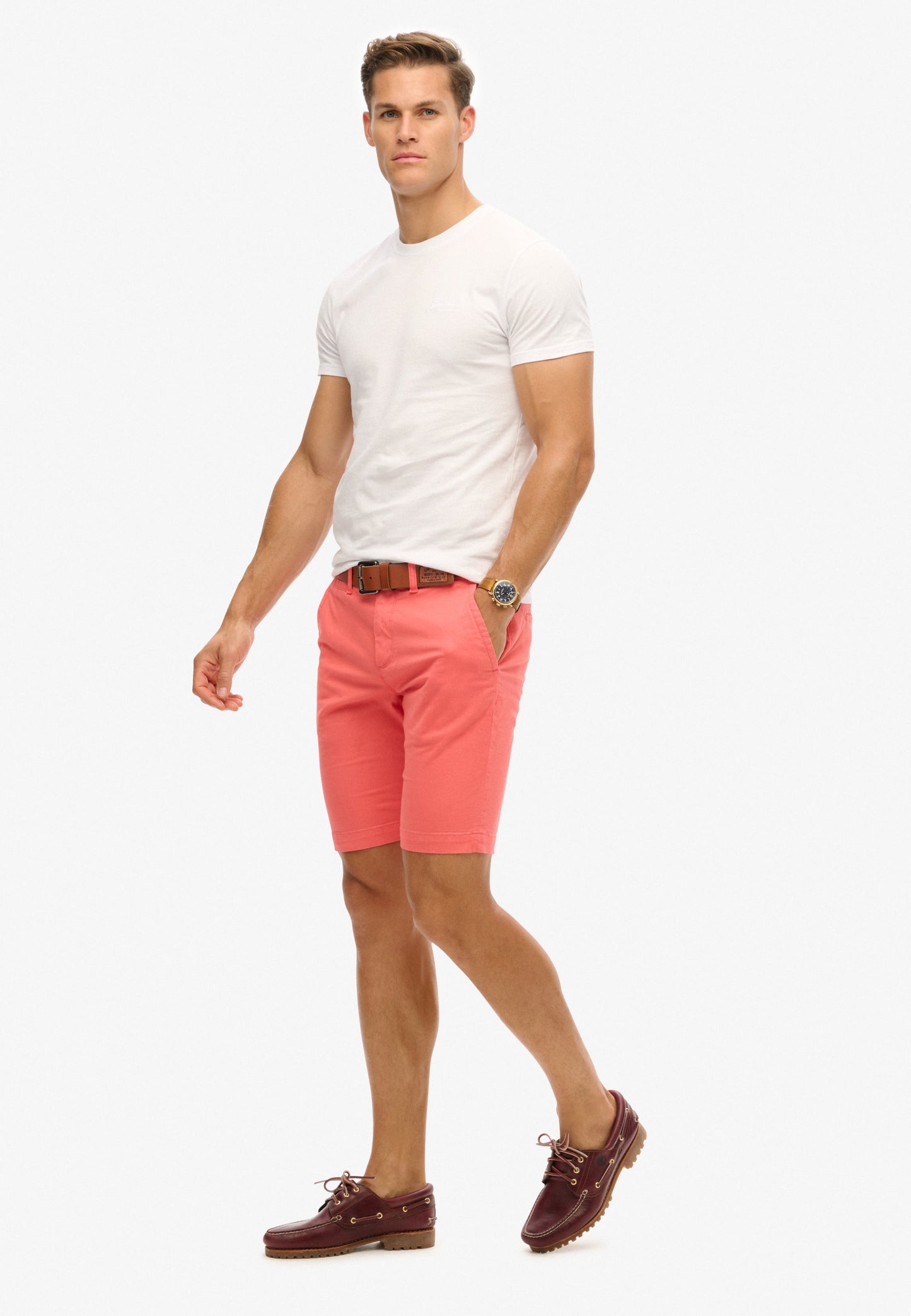 Vintage Slim Fit Chino Short | Maldive Pink