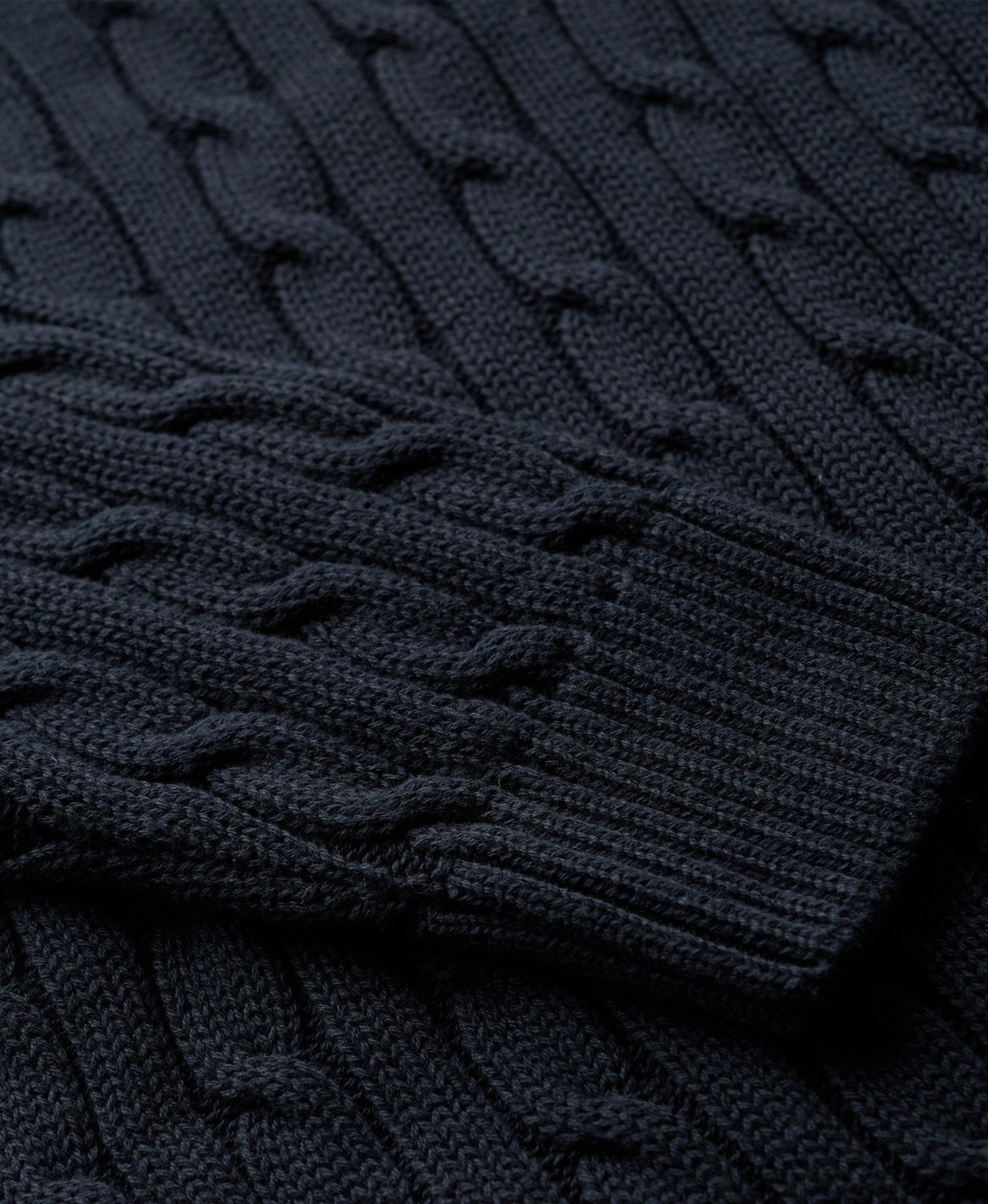 Slouchy Cable Knit | Deep Navy