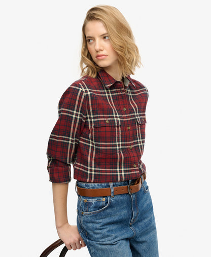 Lumberjack Check Flannel Shirt | Frontier Check Red
