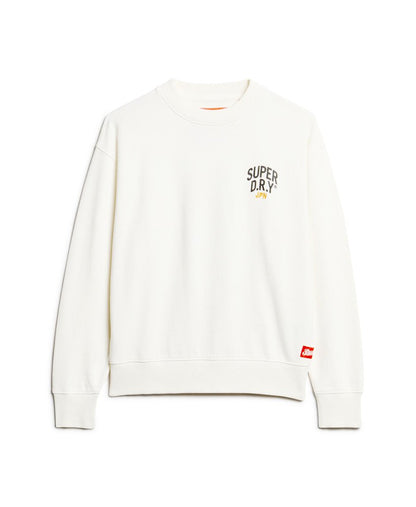 Workwear Graphic Loose Crew | Off White