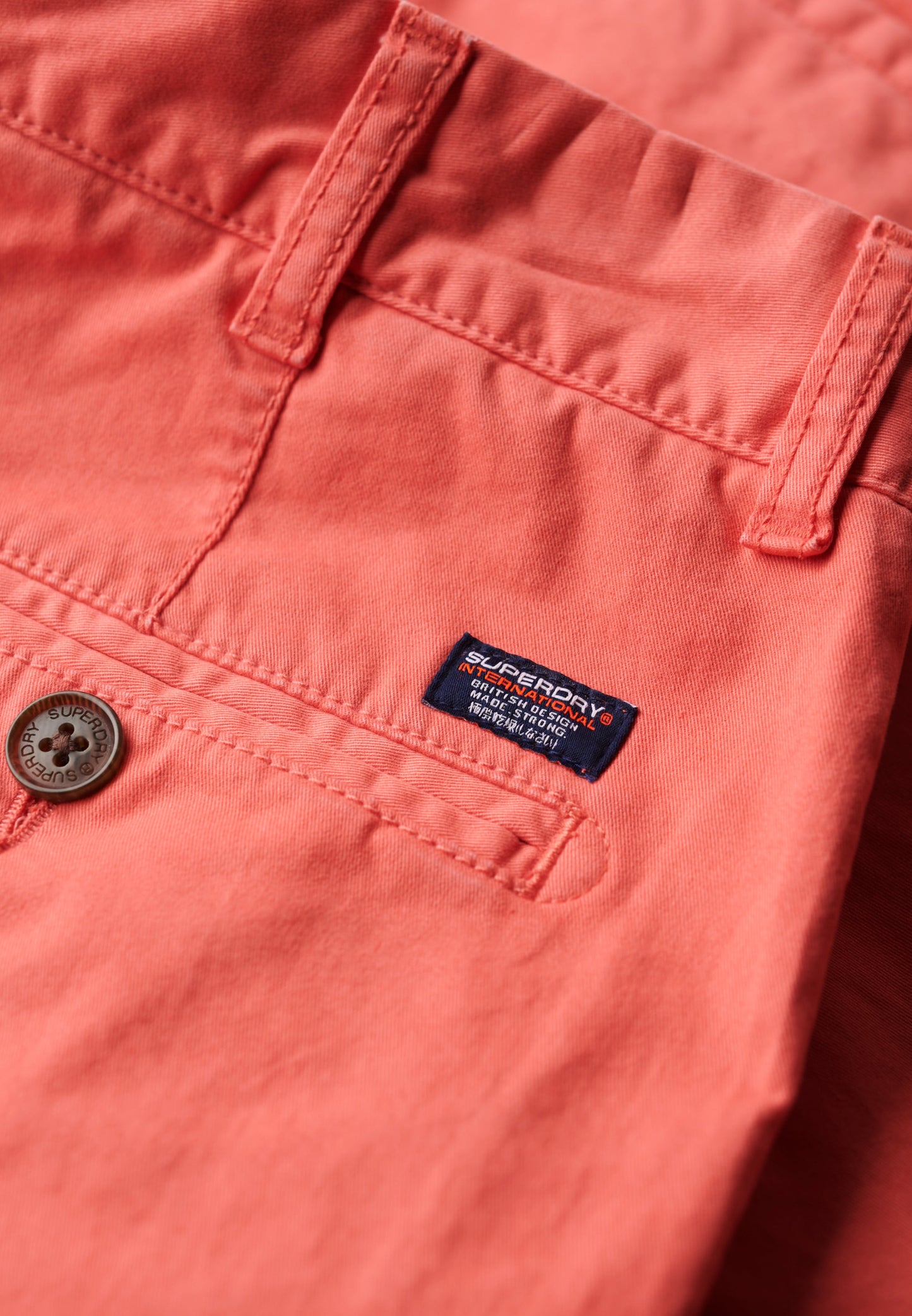 Vintage Slim Fit Chino Short | Maldive Pink
