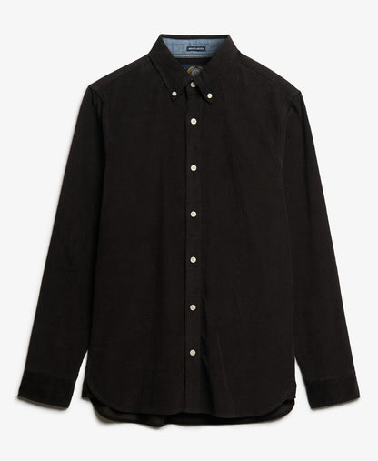 Classic Needle Cord Shirt | Meteorite Black