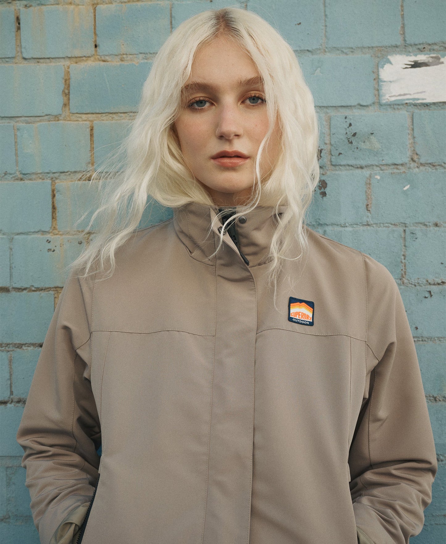 Non Hooded Shell Jacket | Winter Twig Beige
