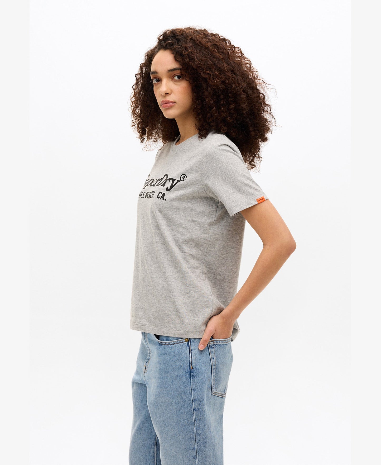 Venue Metallic Graphic Tee | Pumice Stone Marle